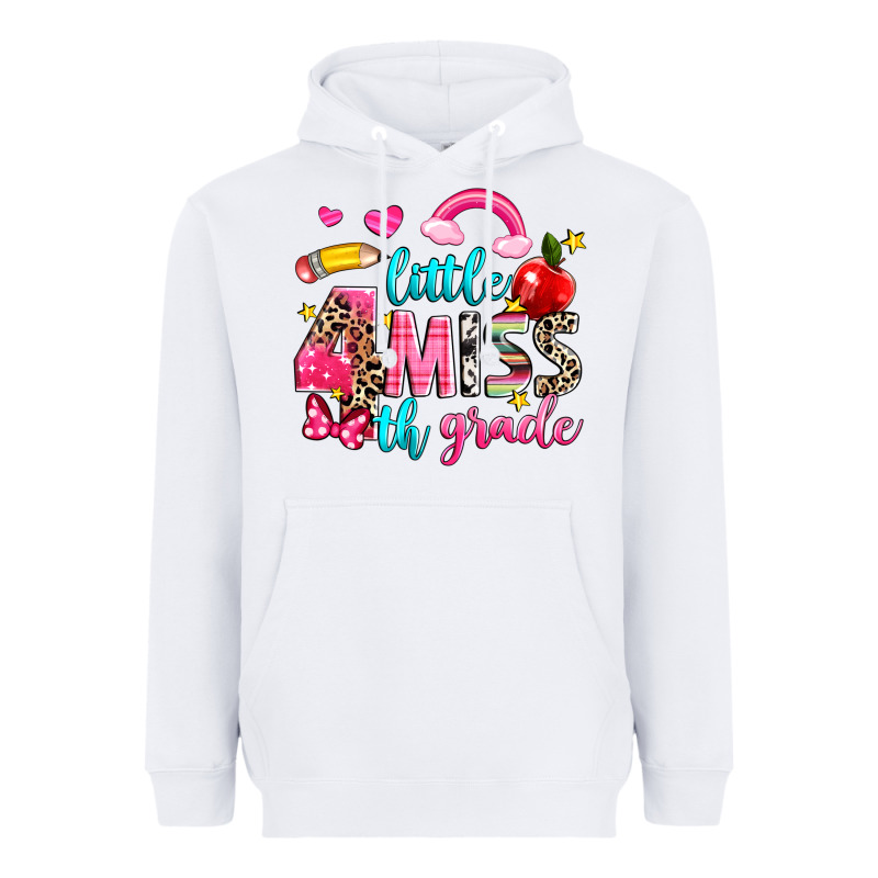 Little Miss Fourth Grade Heavyweight Hoodie by NancyCooperArtShop | Teevron