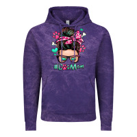 Cloud Purple dog mom messy bun Vintage Hoodie - Zillion Design Studio