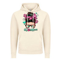 Vintage Artic dog mom messy bun Vintage Hoodie - Zillion Design Studio