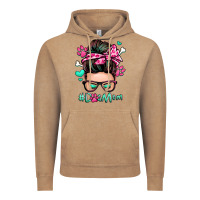Vintage Coffee dog mom messy bun Vintage Hoodie - Zillion Design Studio
