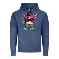 Vintage Denim dog mom messy bun Vintage Hoodie - Zillion Design Studio
