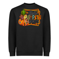 Black hello pumpkin season Heavyweight Sweatshirt - RacoonDesign