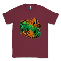 Burgundy halloween patch  2 Classic Tee - BundleAndBundleShop