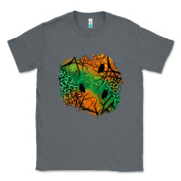 Charcoal Heather halloween patch  2 Classic Tee - BundleAndBundleShop