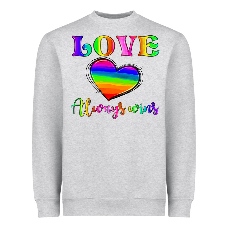 Love Always Wins Heavyweight Sweatshirt by HRA Design Shop | Teevron
