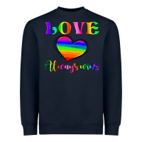 Navy love always wins Heavyweight Sweatshirt - HRA Design Shop