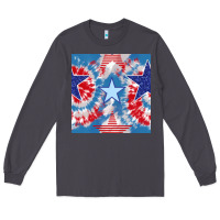 Smoke patriotic tie dye stars Long Sleeve Tee - BundleAndBundleShop