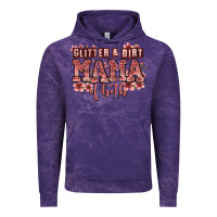 Cloud Purple glitter and dirt mama of both girls Vintage Hoodie - Zillion Design Studio