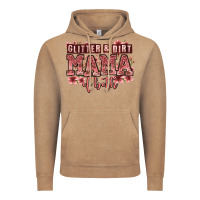 Vintage Coffee glitter and dirt mama of both girls Vintage Hoodie - Zillion Design Studio