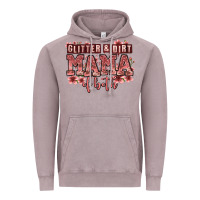 Vintage Zinc glitter and dirt mama of both girls Vintage Hoodie - Zillion Design Studio