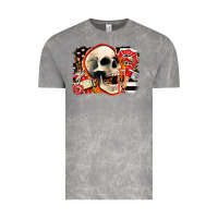 Cloud Rock firefighter skull Vintage Tee - AdoDesignShop