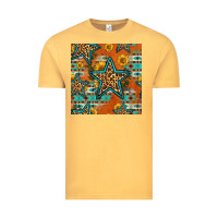 Vintage Mustard western stars seamless pattern Vintage Tee - HRA Design Shop