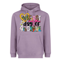 Lavender my first day of 4th grade Heavyweight Hoodie - NancyCooperArtShop