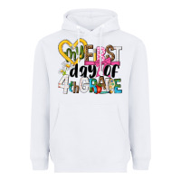 White my first day of 4th grade Heavyweight Hoodie - NancyCooperArtShop