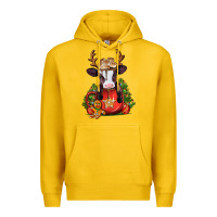 Lemon christmas baby cow hot cocoa Premium Hoodie - Jasminsmagicworld