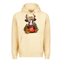 Pina Colada christmas baby cow hot cocoa Premium Hoodie - Jasminsmagicworld