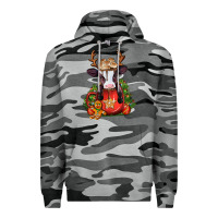 Slate Camo christmas baby cow hot cocoa Premium Hoodie - Jasminsmagicworld