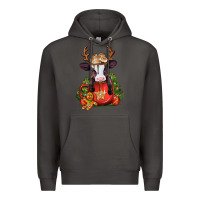 Smoke christmas baby cow hot cocoa Premium Hoodie - Jasminsmagicworld