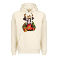 Tofu christmas baby cow hot cocoa Premium Hoodie - Jasminsmagicworld