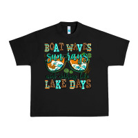 Black boat waves sun rays aint nothing like lake days Urban Heavy Tee - AdoDesignShop