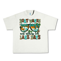 Pistachio boat waves sun rays aint nothing like lake days Urban Heavy Tee - AdoDesignShop
