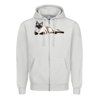 Dove Grey siamese Zipper Hoodie - LillyAllenDesigns