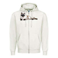 Oatmeal Heather siamese Zipper Hoodie - LillyAllenDesigns