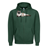 Sports Green siamese Zipper Hoodie - LillyAllenDesigns