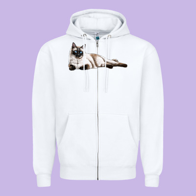 Siamese Zipper Hoodie Designed By Lillyallendesigns