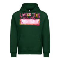Forest Green Personalized i wear pink for my Urban Hoodie - texasbilliewilder