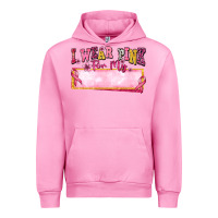 Fuchsia Pink Personalized i wear pink for my Urban Hoodie - texasbilliewilder