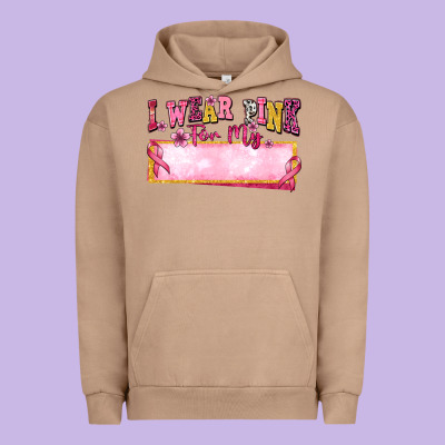 Personalized I Wear Pink For My Urban Hoodie Designed By Texasbilliewilder