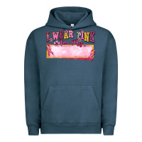 Pigment Midnight Navy Personalized i wear pink for my Urban Hoodie - texasbilliewilder