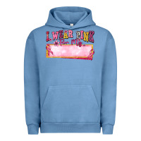 Pigment Pebble Blue Personalized i wear pink for my Urban Hoodie - texasbilliewilder