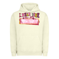 Pigment Pistachio Personalized i wear pink for my Urban Hoodie - texasbilliewilder