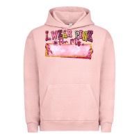 Pigment Salmon Personalized i wear pink for my Urban Hoodie - texasbilliewilder