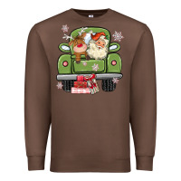 Chestnut christmas santa and reindeer truck Premium Sweatshirt - MaliasSmallBusiness