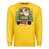 Lemon christmas santa and reindeer truck Premium Sweatshirt - MaliasSmallBusiness