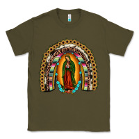 Army Green our lady of guadalupe rainbow Classic Tee - JahusDesignShop