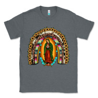 Charcoal Heather our lady of guadalupe rainbow Classic Tee - JahusDesignShop