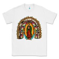 White our lady of guadalupe rainbow Classic Tee - JahusDesignShop