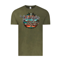 Vintage Olive wranglinn mama Vintage Tee - RacoonDesign