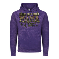 Cloud Purple glitter and dirt mama of both Vintage Hoodie - Zillion Design Studio