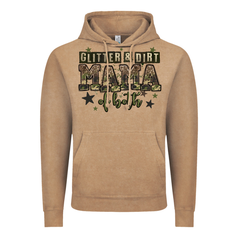 Glitter And Dirt Mama Of Both Vintage Hoodie by Zillion Design Studio | Teevron