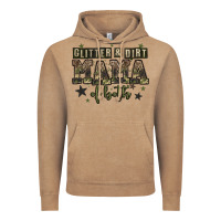 Vintage Coffee glitter and dirt mama of both Vintage Hoodie - Zillion Design Studio