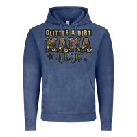 Vintage Denim glitter and dirt mama of both Vintage Hoodie - Zillion Design Studio