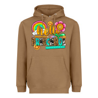 Toasted Coconut hello preschool Heavyweight Hoodie - NancyCooperArtShop
