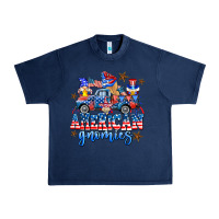 Navy American truck gnomes Urban Heavy Tee - AdoDesignShop