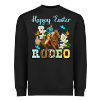 Black Happy Easter rodeo Heavyweight Sweatshirt - OliviaCreatesArt