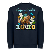Navy Happy Easter rodeo Heavyweight Sweatshirt - OliviaCreatesArt